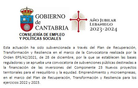 Subvención Gobierno Cantabria